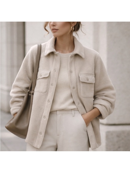 Province Of Canada Jackets & Blazers - Province of Canada Reverse Cotton Fleece Jacket Quiet Luxury Minimalist S-M